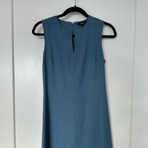 Theory Sleeveless Fitted Dress, Blue